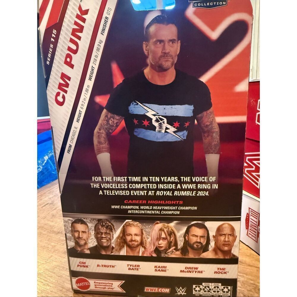 WWE CM Punk Elite Collection Series 115 Action Figure Mattel – Main Event – New - Picture 2 of 2
